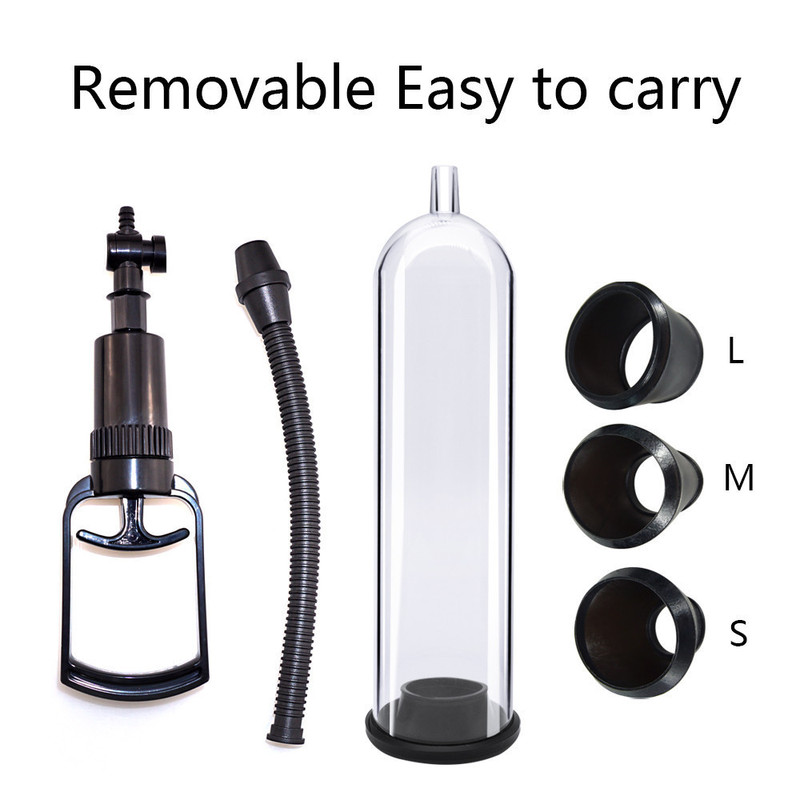 Small vacuum air pump penis trainer men's negative pressure ball booster adult sex products Foreign trade supply