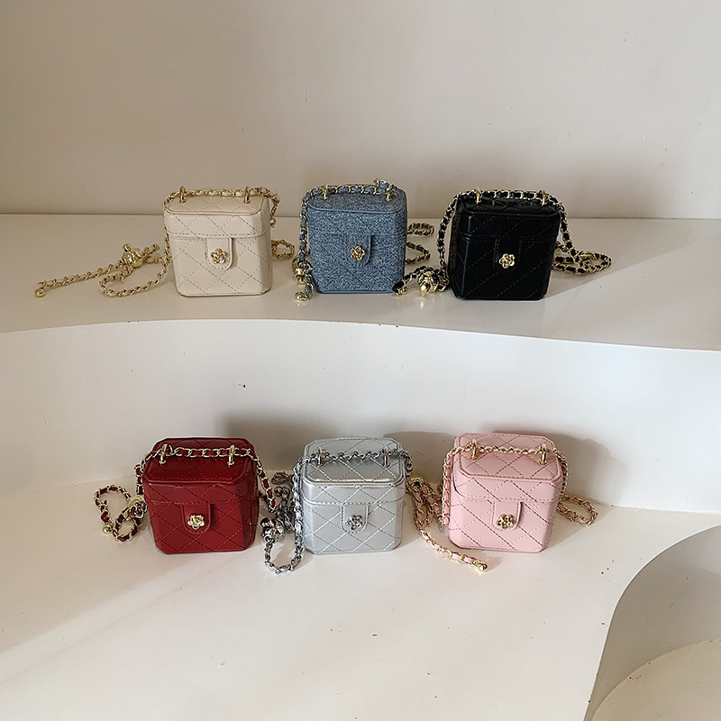 Bolsas de caja coreanas de color sólido para niños y niñas, bolsas de cinturón mini para bebés, bolsas para niños de nueva cadena 2025.
