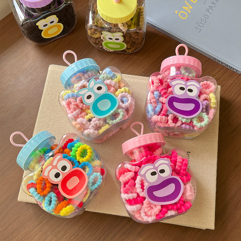 Cute Children's Thumb-sized Hair Ties For Little Girls, Gentle On...