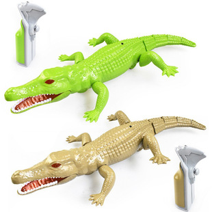 Infrared Remote Control Simulation Crocodile Children's Toy Model Parent-Child Interactive Crawling Amphibian Spray Shark
