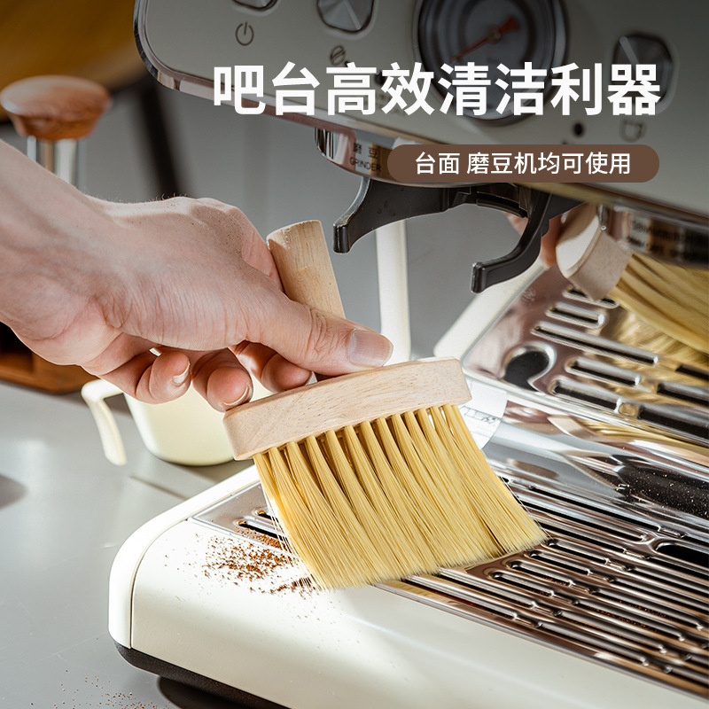 実木コーヒーブラシバーのコーヒー粉はテーブルをきれいにしてコーヒーをきれいにします。|undefined