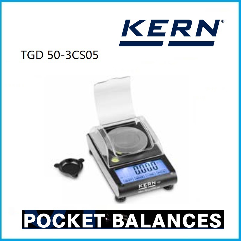 50g 紧凑型袖珍克拉天平 精确称量珠宝和宝石 TGD 50-3CS05  Kern
