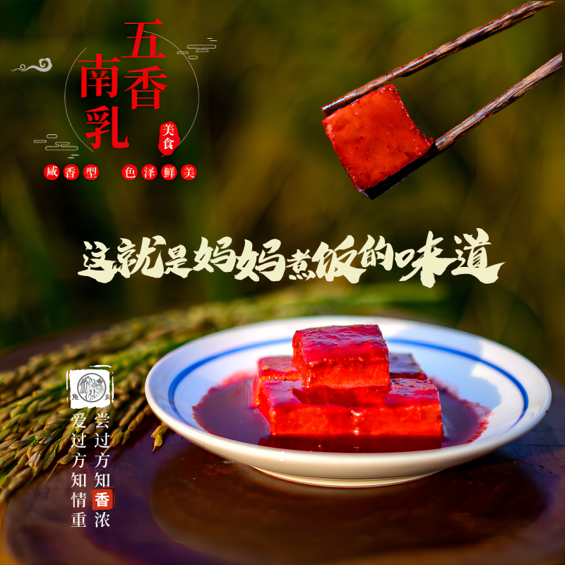 五香南乳咸香型广东红豆腐乳烹饪调味炖肉焖肉炖猪脚烧鸡鸭鹅