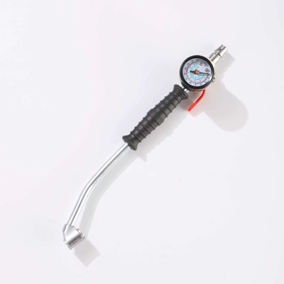 Air pressure gauge/tire pressure gauge, hose with double-ended inflating