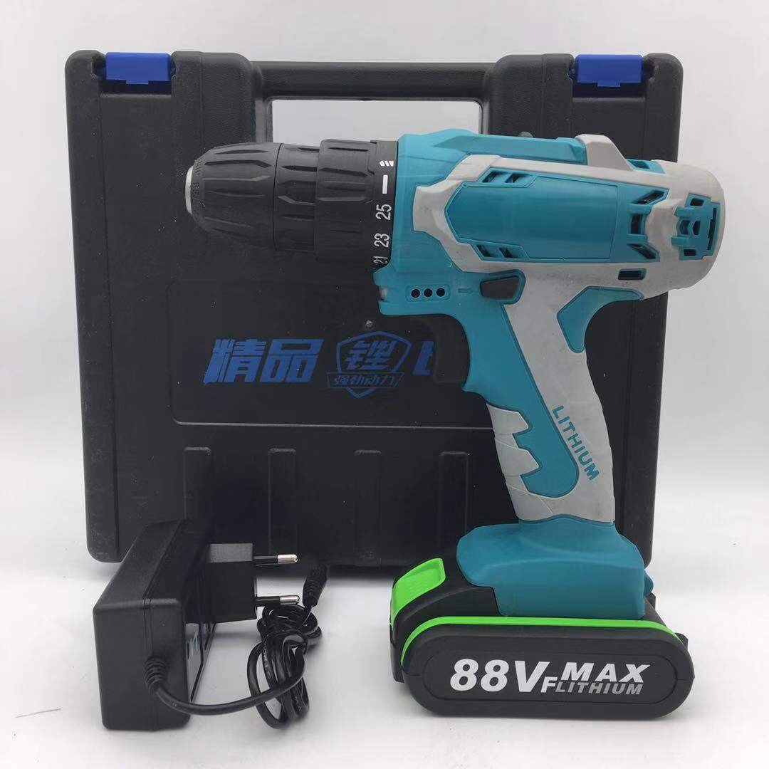 批发锂电钻充电钻手枪钻电动螺丝刀锂电池多功能锂电钻电起子冲击