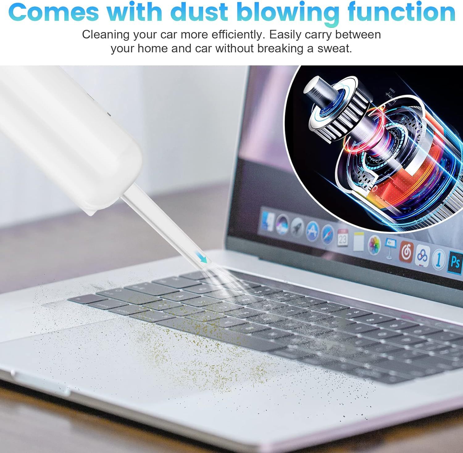 Cross-border new car vacuum cleaner car Wireless dust blower Mini small car portable handheld vacuum cleaner
