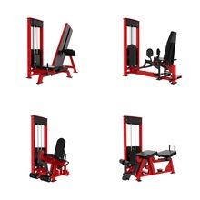 四人站大飞鸟综合训练器腿部伸展训练器高低拉健身器材二头肌卷曲