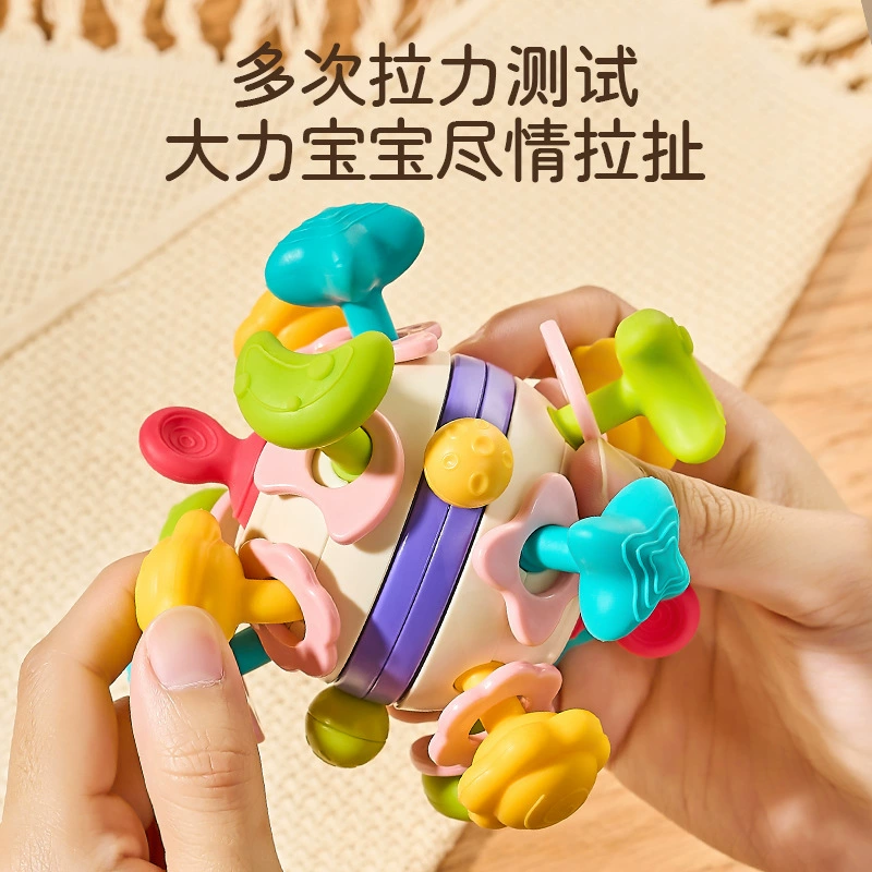 Space teether, grabber for baby, glue for correct bite from soft rubber, children's toy