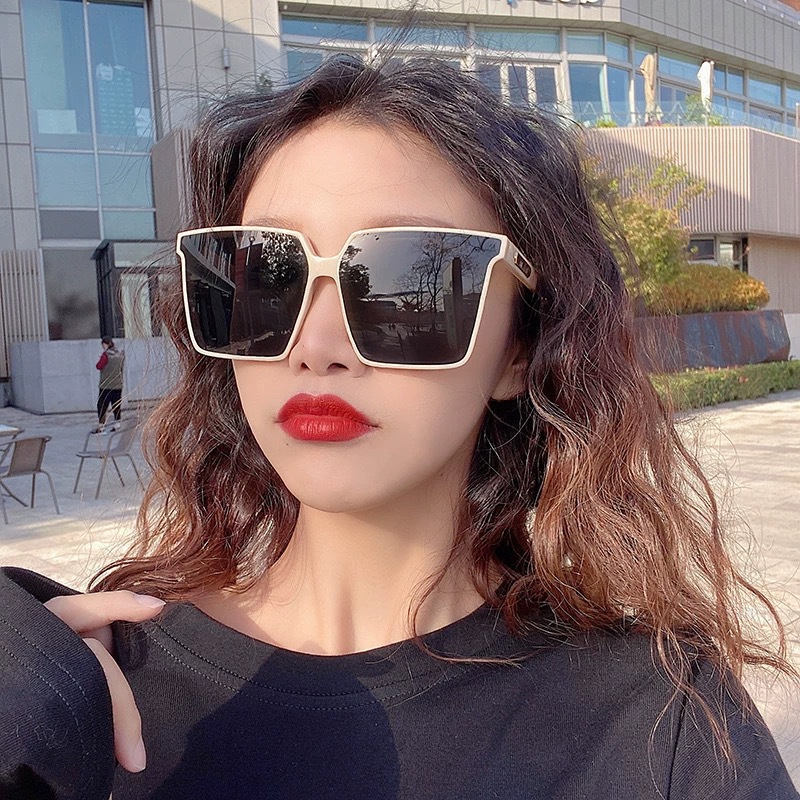 復古大框黑色瘦臉素顏墨鏡女網紅個性D家街拍百搭太陽鏡潮ins方形