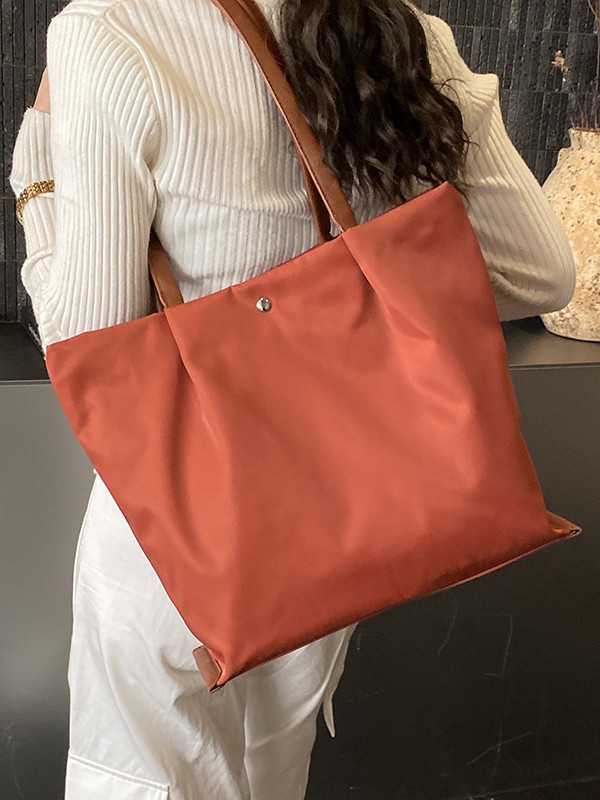 Bolso Tote Cruzado para Mujer de Nylon Gran Capacidad Ligero con Cierre de Cremallera para Viajes y Diario