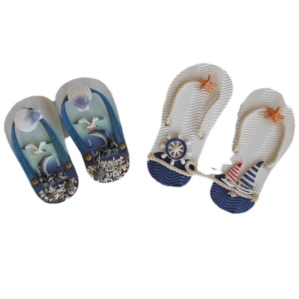 Style wooden decorative hooks Slipper double hooks Home decorative…