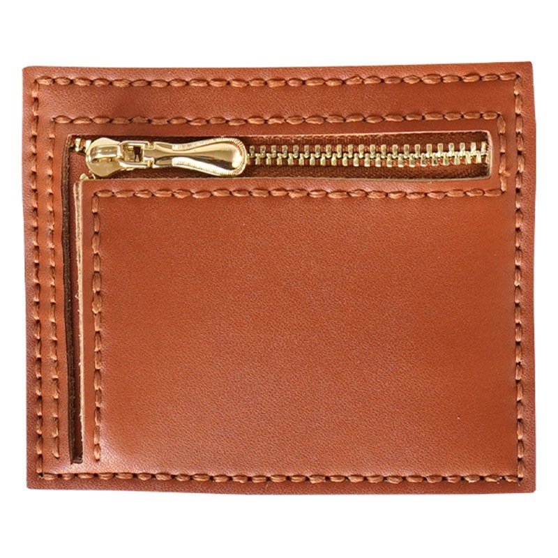 DIY handmade card holder cowhide women's coin purse thin card holder bank card holder driver's license holder bus card holder material package