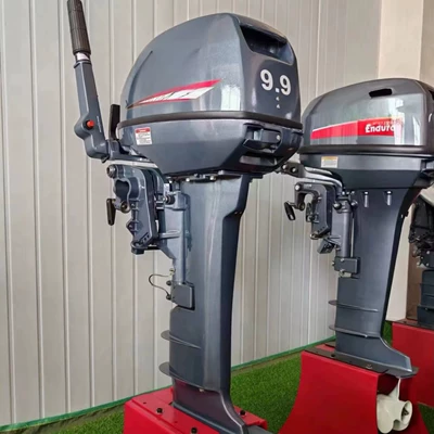 Manual water-cooled two-stroke 9.9HP outboard motor｜Customizable long and short shafts for inflatable boat power (Motorcycle engine and accessories)