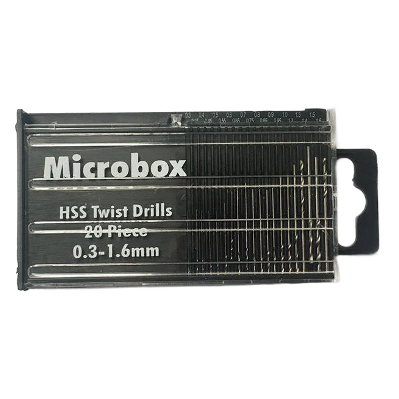 10 Unid/20 Unid modelo de taladro en caja Wenwan combinación de perforación taladro de acero de alta velocidad taladro hecho a mano traje de perforación