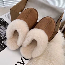 女式雪地靴;厚底拖鞋;毛毛拖鞋