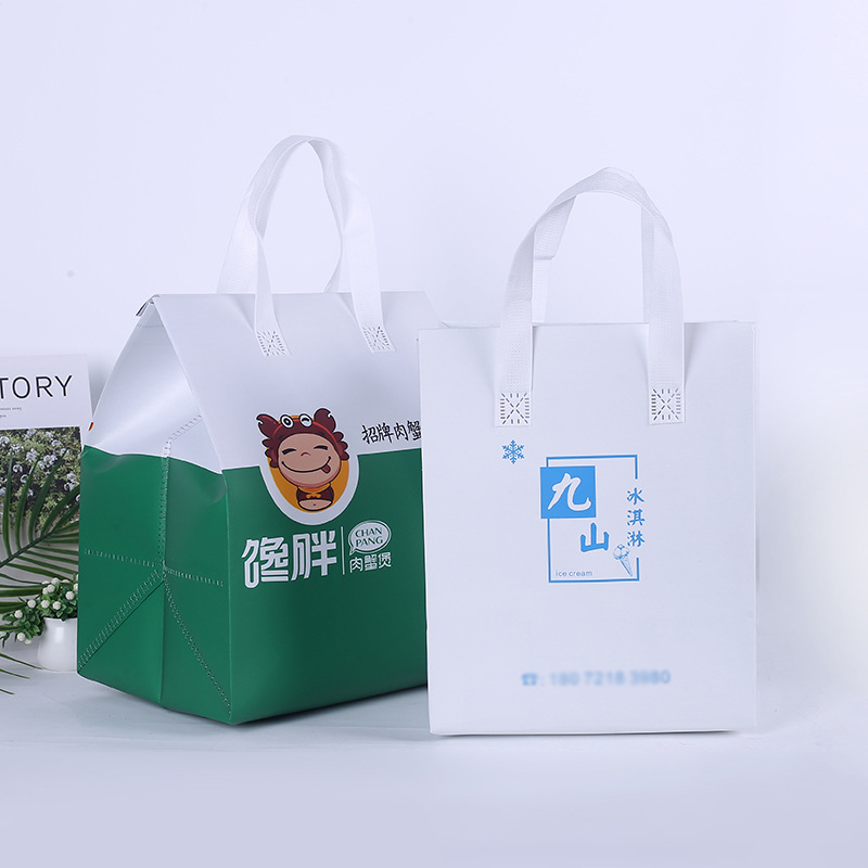 手提立体式外卖保温袋批发 奶茶烧烤铝箔保冷包 餐饮快餐外卖袋