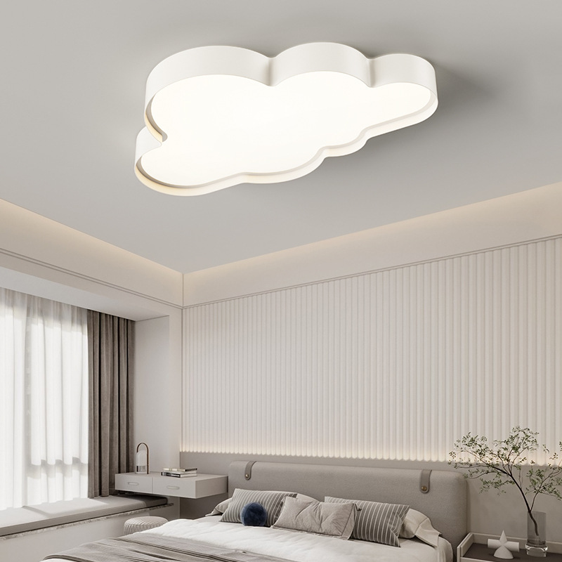 Cloud bedroom light ceiling light modern simple atmospheric white children's room study LED light