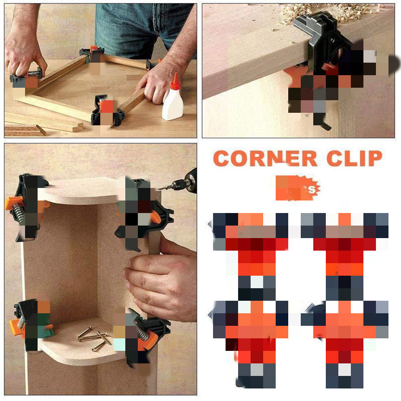 木工直角夹60°90°120°固定器相框夹画框夹家居工具 木工快速夹