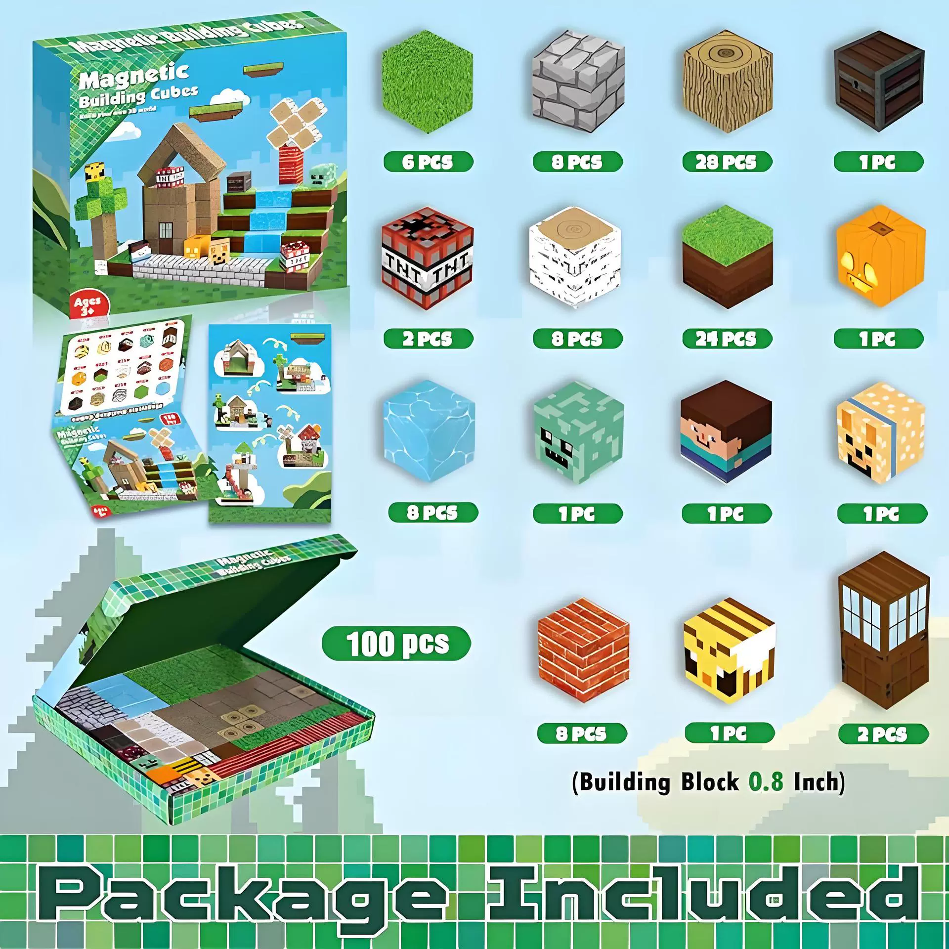 Магнитный конструктор, игрушка, Amazon, импорт, новая коллекция