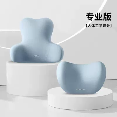 Waist support, Cushion Driver Lumbar Support Pad - blue-headrest
