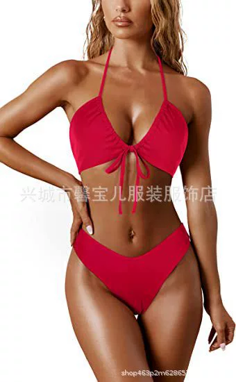 Sexy split swimwear, (Cross-border trading), backless