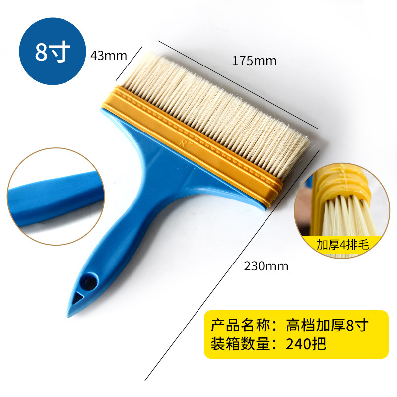 Mango de plástico azul afilado cepillo de alambre cepillo de pintura cepillo de barbacoa cepillo de aceite al por mayor herramientas de hardware cepillo pequeño