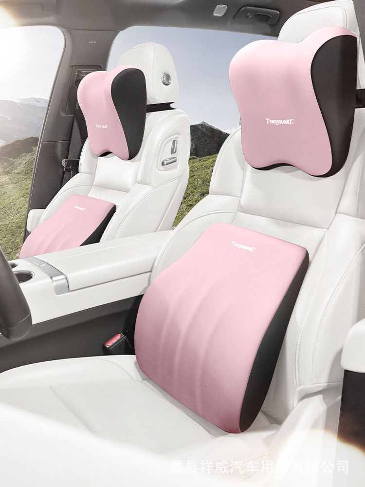 Car interior butterfly headrest driver large waist comfortable neck pillow neck pillow waist cushion seat waist support wholesale