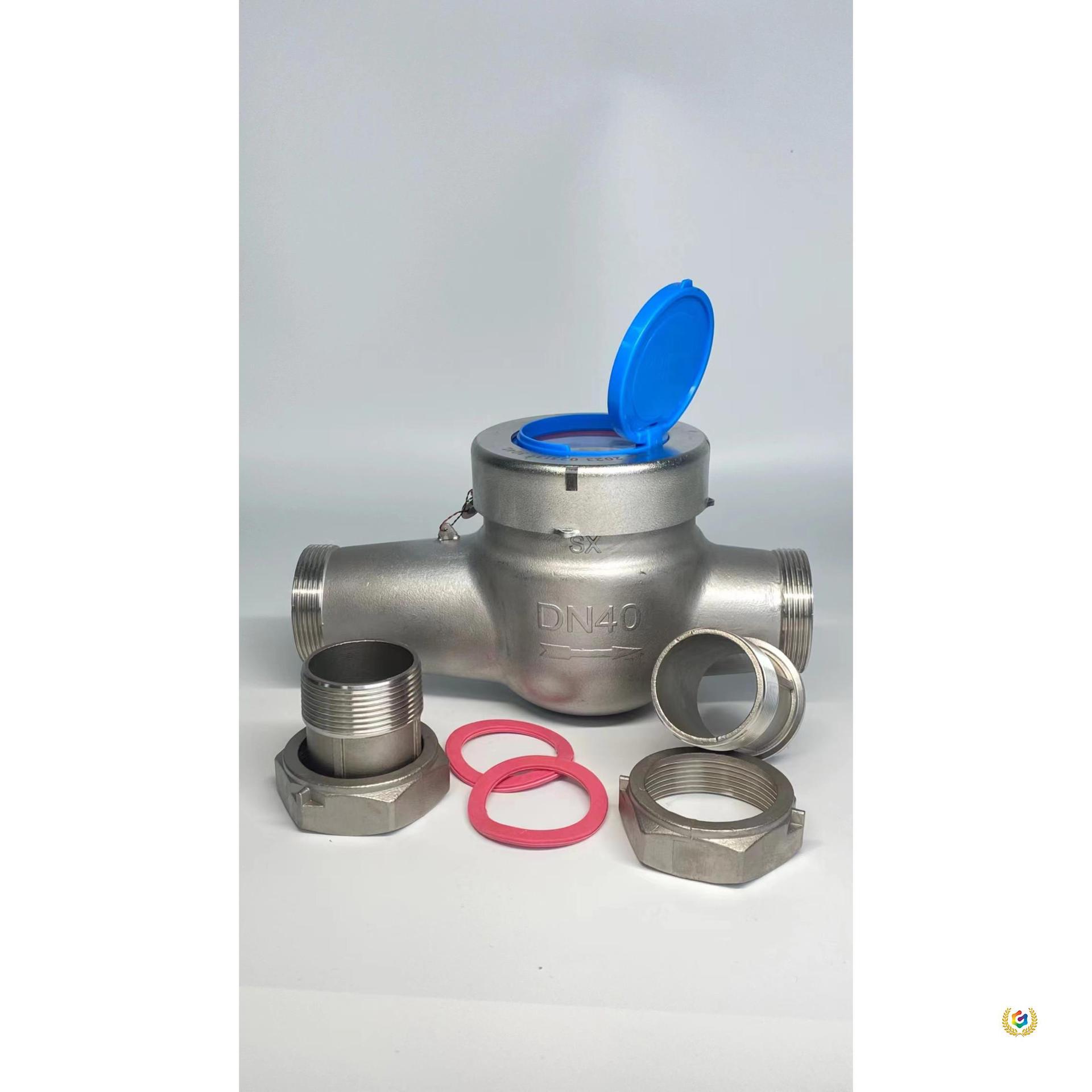 ✅304/316不锈钢水表家用自来工业通用国标冷热高精度旋翼式4分6