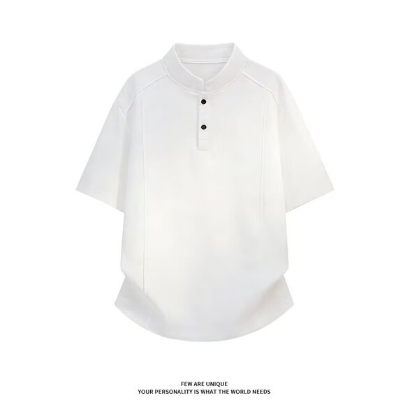 Short-Sleeve T-Shirt for Men, Trendy Brand, Autumn Casual Long-Sleeve 2025 New Model, Internet Celebrity Fashion, Simple High-End Men's Top