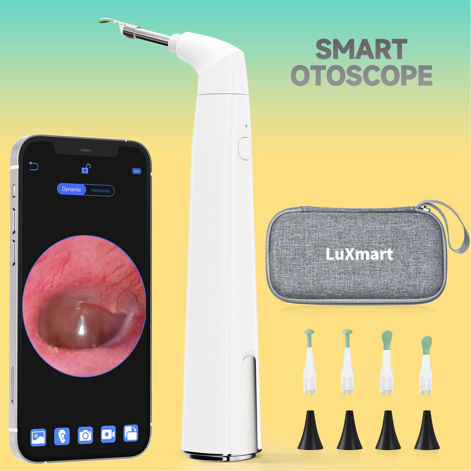 Lemeishi inalámbrico WiFi otoscopio visual oído recoger 3,9mm transfronterizo producto caliente alta clara visual oído recoger endoscopio