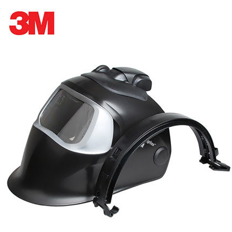 Accesorios para casco de soldadura 3M 100-QR, protección interna y externa de 100V, carcasa de casco de soldadura con oscurecimiento automático + riel deslizante