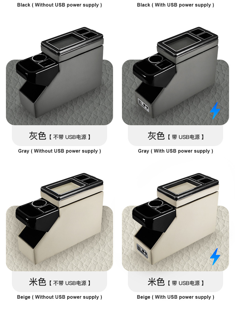 Suitable for Nissan Serena C26/C27/C28 Fuel-Powered Vehicles, Modified Multifunctional Center Console Armrest Box
