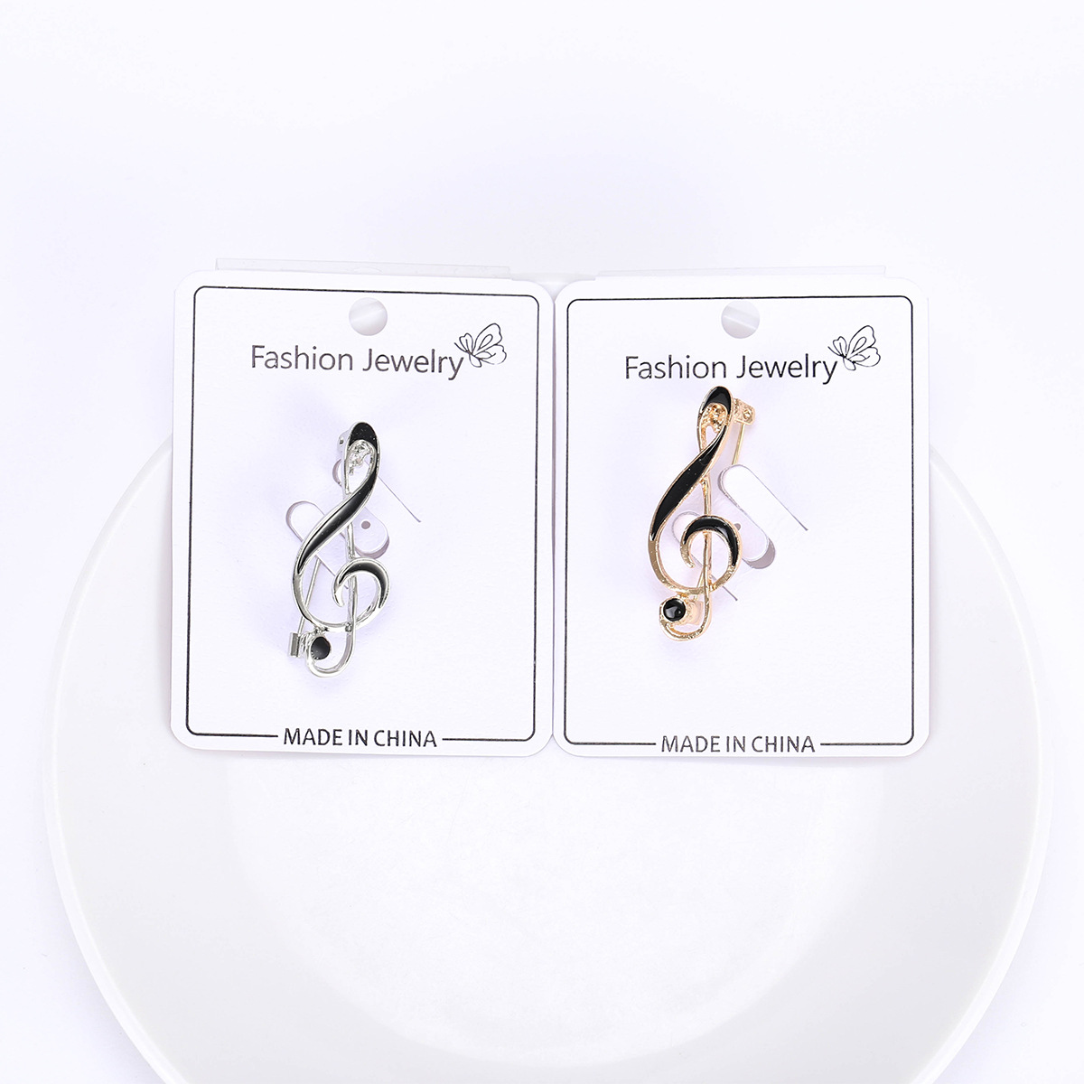Artistic Notes Alloy Enamel Women's Brooches display picture 1