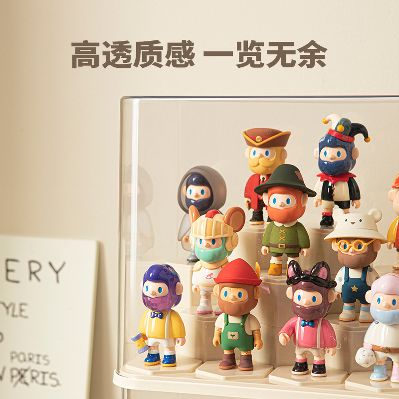 盲盒手办收纳盒透明潮玩展示盒亚克力防尘玩具乐高积木展示柜|undefined