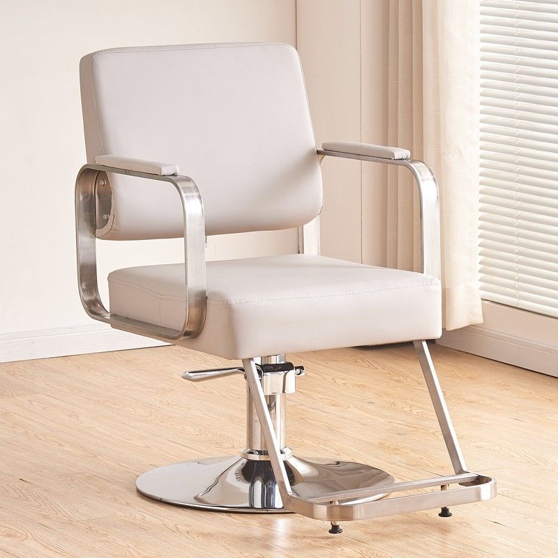 Pedal grande - asiento gris claro - reposabrazos plateados - disco galvanizado