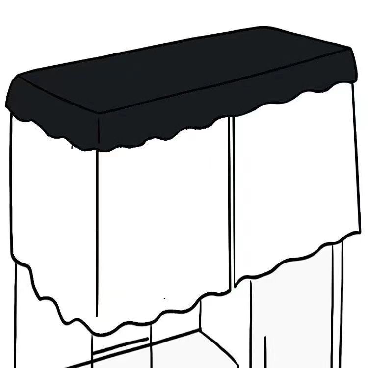 Thickened Dust-Proof Bed Curtain for Student Dormitory, Blackout for Bunk Beds, Simple Solid Color Mosquito Net Bed Canopy Curtain