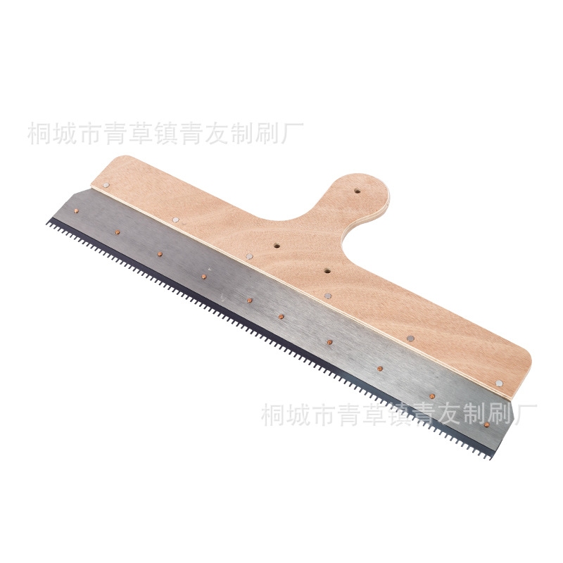 Autonivelante raspador de cemento epoxi mortero de cemento herramienta de construcción Rake rack de madera Rake autonivelante mango de madera