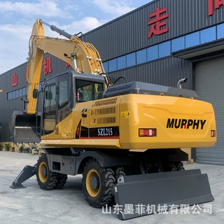 多功能轮式挖机 市政工程22吨全新大型轮式挖掘机 抓木器