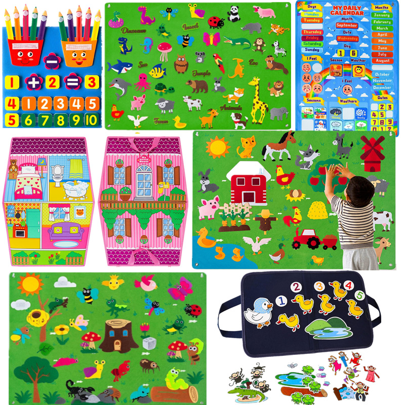 Tablero educativo de animales marinos para bebés