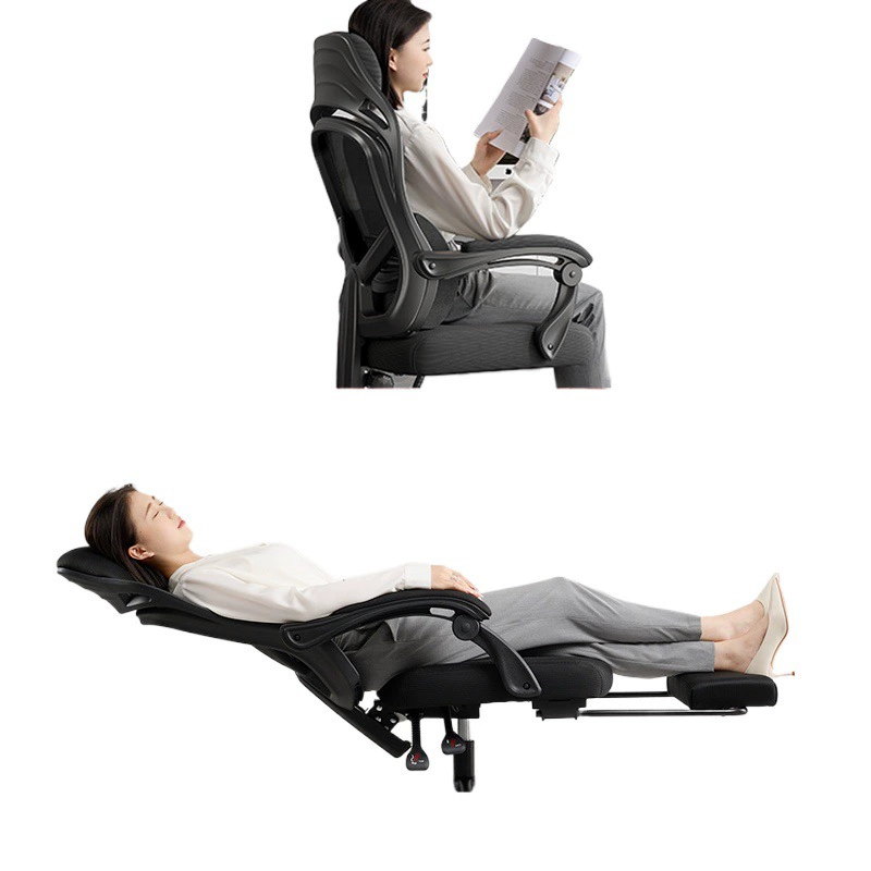 Офисное кресло для отдыха, которое можно откинуть для сна и работы, многофункциональное компьютерное кресло для длительного сидения, эргономичное кресло.