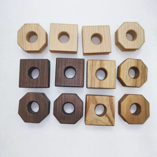 Solid Wood Sealing Clip Donut Vintage Wooden Sealing Walnut Beech Clip Office Snack Food Bag Clip