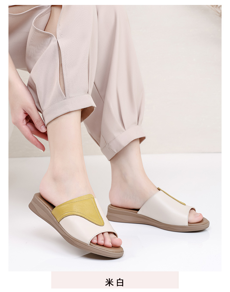 C4557 1220K GIÀY DÉP LÊ NỮ RUITDT BIG SIZE NGOẠI CỠ ĐẾ MỀM MÙA HÈ TRUNG NIÊN GIÀY DÉP NỮ DA BÒ G04 SẢN PHẨM MỚI