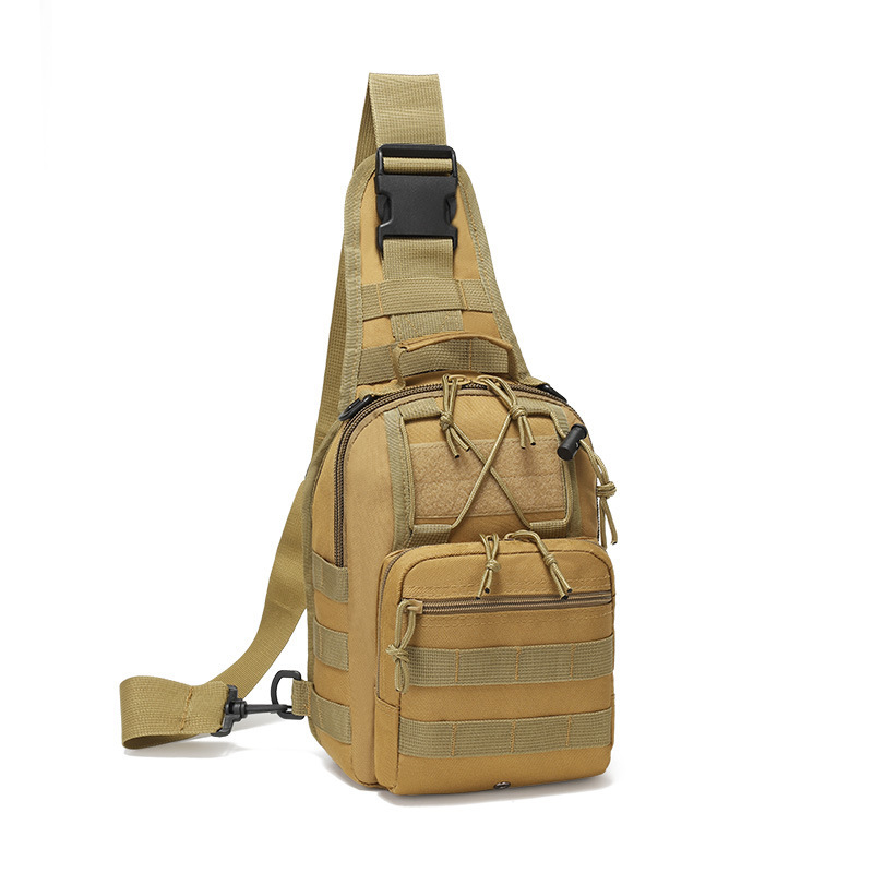 Bolsa de ciclismo de tela de Oxford camuflaje de campo bolso de pecho pequeño hombro de brazo oblicuo bolso táctico al aire libre