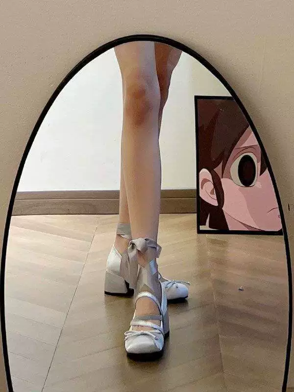 Балетки женские летние, на толстом каблуке, в сказочном стиле, нежные с ремешками на юбке, туфли Мэри Джейн во французском стиле.