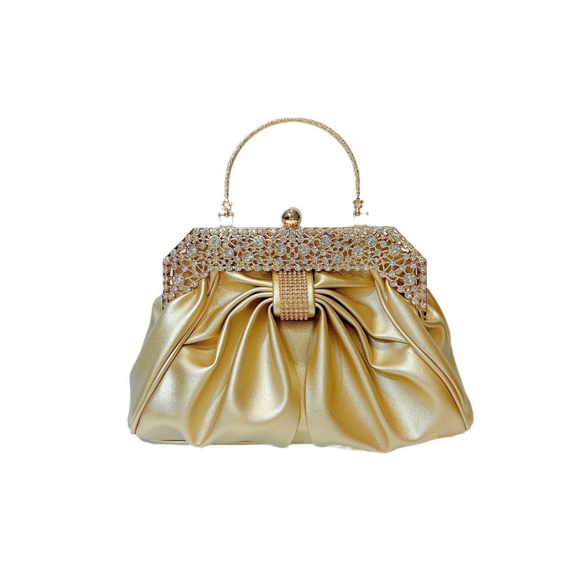 Neue, grenzenlose, modische Abend- und Party-Handtasche mit Diamantenbesatz, Umhängetasche für Damen, ideal für Abschlussball und andere festliche Anlässe._voghion.com