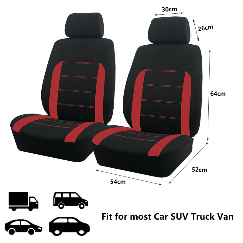 Full Set of Five-Seat Car Seat Covers, 9-Piece Set, Suitable for All Seasons, Breathable Polyester Fabric Seat Covers, Cross-Border Hot-Selling Car Seat Covers