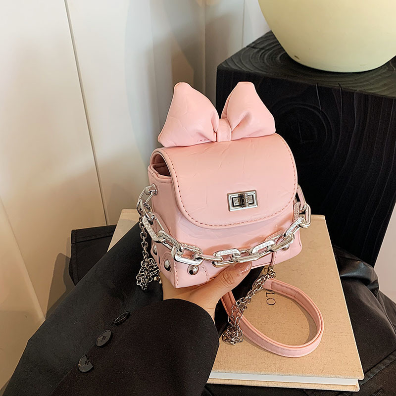 時尚手提迷你小方包女2024夏季韓版ins潮單肩包鏈條斜挎包