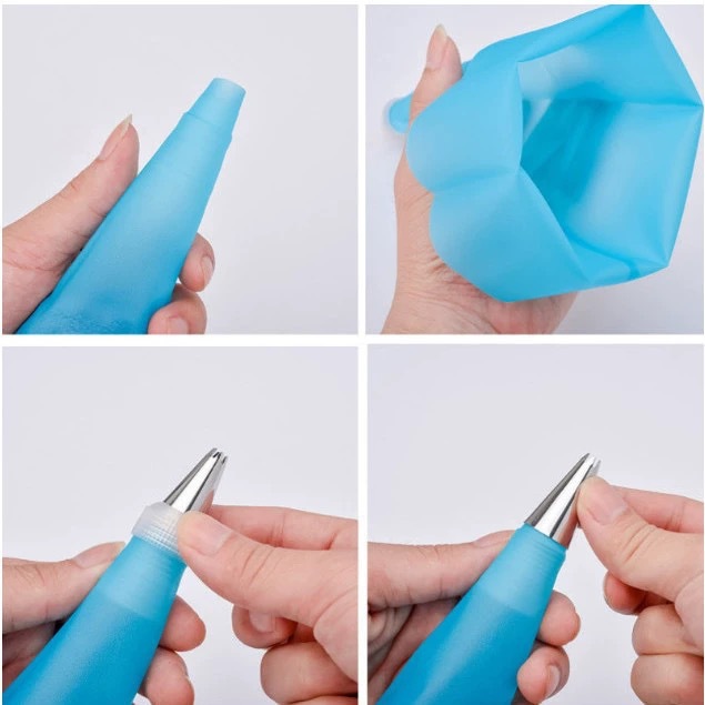 俄羅斯裱花嘴烘焙工具十件套全套裱花剪圓形曲奇裱花袋葉子奶油嘴