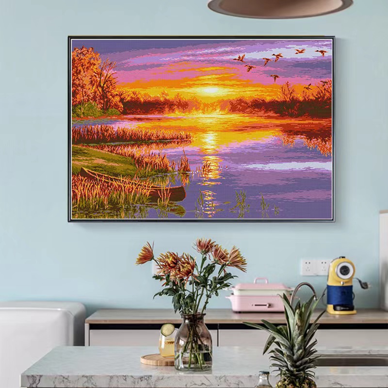 Sunset Ocean Diamond Painting