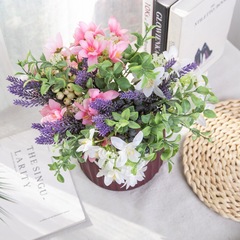 仿真花小野菊草束廠家INS跨境批發假花綠植物婚慶裝飾品DY1-3327